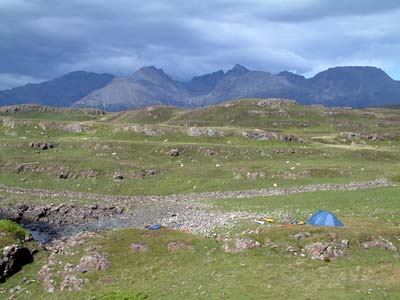 Camp at Dunain point